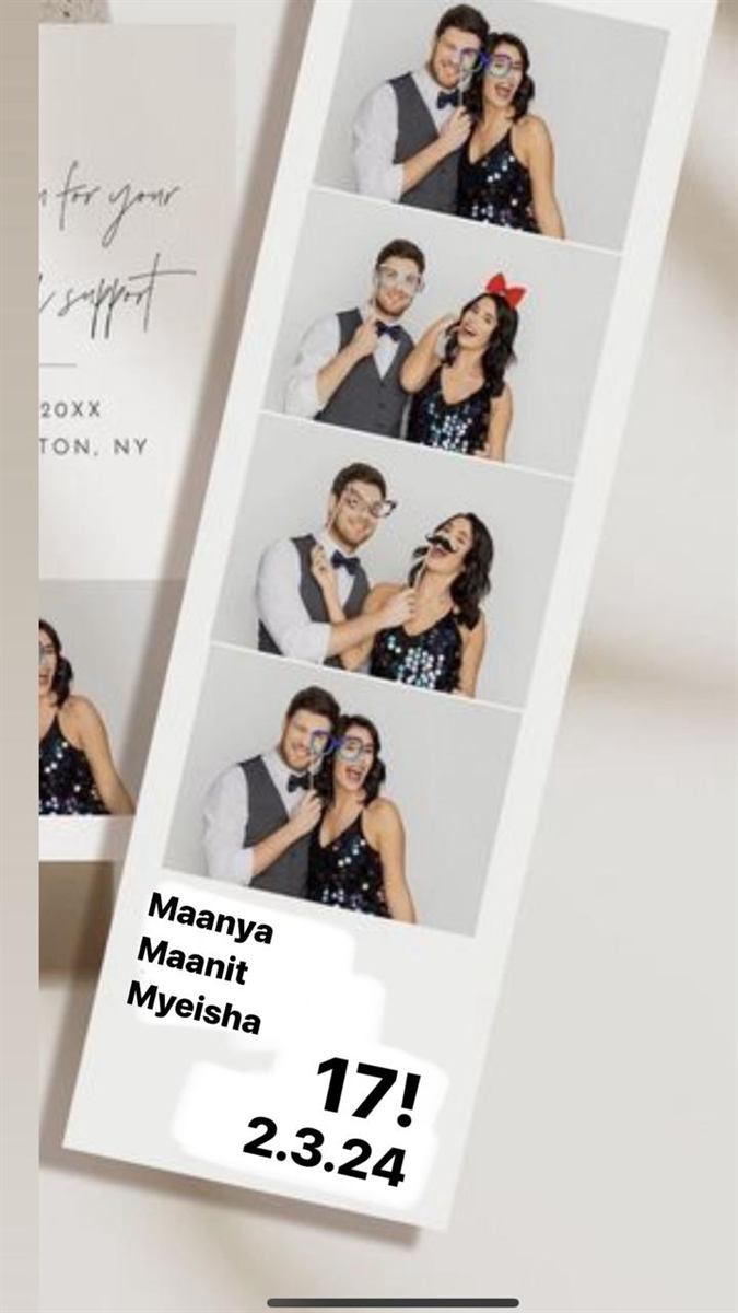 Birthday party photo strip